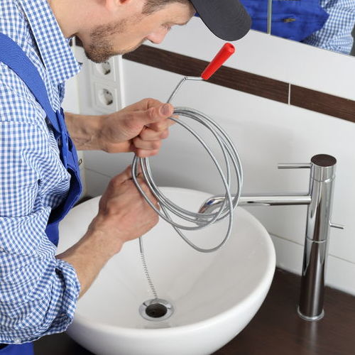 Drain cleaning is one of our plumbing services.